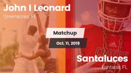 Matchup: John I Leonard High vs. Santaluces  2019