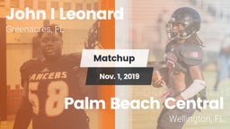 Matchup: John I Leonard High vs. Palm Beach Central  2019