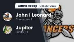 Recap: John I Leonard  vs. Jupiter  2020