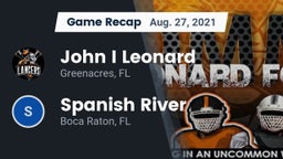 Recap: John I Leonard  vs. Spanish River  2021
