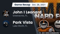 Recap: John I Leonard  vs. Park Vista  2021