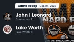 Recap: John I Leonard  vs. Lake Worth  2022