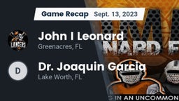 Recap: John I Leonard  vs. Dr. Joaquin Garcia  2023