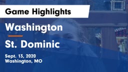 Washington  vs St. Dominic  Game Highlights - Sept. 13, 2020