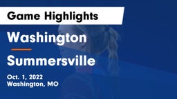 Washington  vs Summersville   Game Highlights - Oct. 1, 2022
