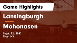 Lansingburgh  vs Mohonasen  Game Highlights - Sept. 22, 2022