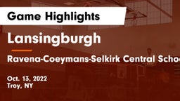 Lansingburgh  vs Ravena-Coeymans-Selkirk Central School District Game Highlights - Oct. 13, 2022