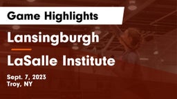 Lansingburgh  vs LaSalle Institute  Game Highlights - Sept. 7, 2023