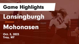 Lansingburgh  vs Mohonasen  Game Highlights - Oct. 3, 2023