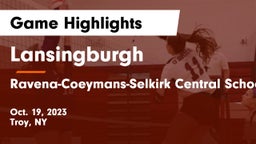 Lansingburgh  vs Ravena-Coeymans-Selkirk Central School District Game Highlights - Oct. 19, 2023