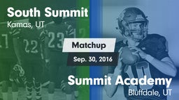 Matchup: South Summit vs. Summit Academy  2016