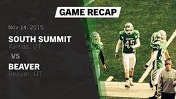 Recap: South Summit  vs. Beaver  2015