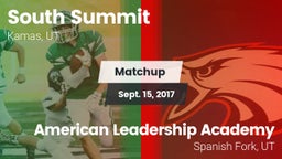 Matchup: South Summit vs. American Leadership Academy  2017
