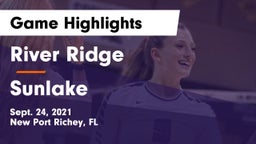 River Ridge  vs Sunlake Game Highlights - Sept. 24, 2021