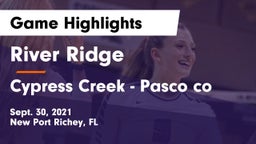 River Ridge  vs Cypress Creek  - Pasco co Game Highlights - Sept. 30, 2021