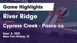 River Ridge  vs Cypress Creek  - Pasco co Game Highlights - Sept. 8, 2022