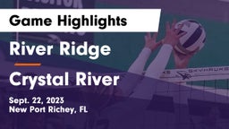 River Ridge  vs Crystal River  Game Highlights - Sept. 22, 2023