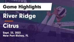 River Ridge  vs Citrus  Game Highlights - Sept. 23, 2023