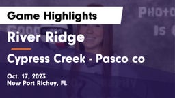 River Ridge  vs Cypress Creek  - Pasco co Game Highlights - Oct. 17, 2023
