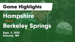 Hampshire  vs Berkeley Springs  Game Highlights - Sept. 3, 2020