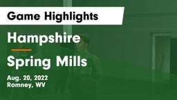 Hampshire  vs Spring Mills  Game Highlights - Aug. 20, 2022
