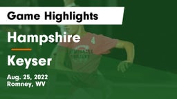 Hampshire  vs Keyser  Game Highlights - Aug. 25, 2022