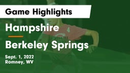 Hampshire  vs Berkeley Springs Game Highlights - Sept. 1, 2022