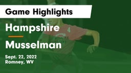 Hampshire  vs Musselman  Game Highlights - Sept. 22, 2022
