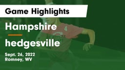 Hampshire  vs hedgesville Game Highlights - Sept. 26, 2022