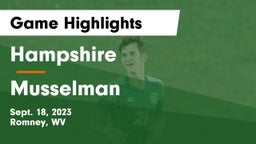 Hampshire  vs Musselman  Game Highlights - Sept. 18, 2023