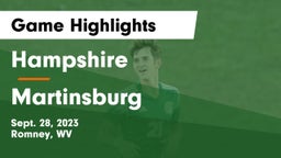 Hampshire  vs Martinsburg  Game Highlights - Sept. 28, 2023