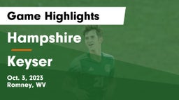 Hampshire  vs Keyser  Game Highlights - Oct. 3, 2023