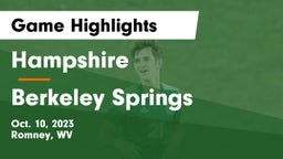Hampshire  vs Berkeley Springs  Game Highlights - Oct. 10, 2023