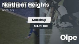 Matchup: Northern Heights vs. Olpe  2016
