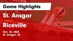 St. Ansgar  vs Riceville Game Highlights - Oct. 18, 2023