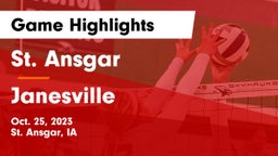St. Ansgar  vs Janesville Game Highlights - Oct. 25, 2023