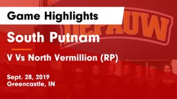 South Putnam  vs V Vs North Vermillion (RP) Game Highlights - Sept. 28, 2019