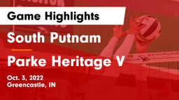 South Putnam  vs Parke Heritage V  Game Highlights - Oct. 3, 2022