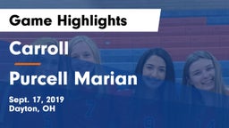 Carroll  vs Purcell Marian  Game Highlights - Sept. 17, 2019