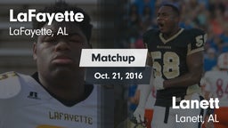 Matchup: LaFayette vs. Lanett  2016