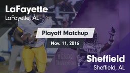 Matchup: LaFayette vs. Sheffield  2016