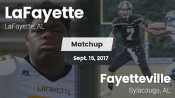 Matchup: LaFayette vs. Fayetteville  2017