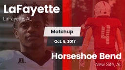 Matchup: LaFayette vs. Horseshoe Bend  2017