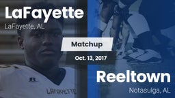 Matchup: LaFayette vs. Reeltown  2017
