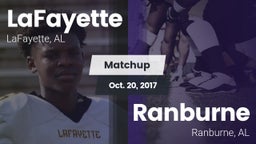 Matchup: LaFayette vs. Ranburne  2017