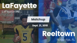 Matchup: LaFayette vs. Reeltown  2018