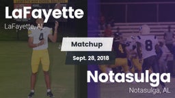 Matchup: LaFayette vs. Notasulga  2018