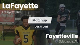 Matchup: LaFayette vs. Fayetteville  2018