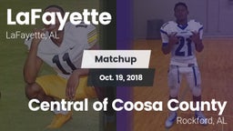 Matchup: LaFayette vs. Central of Coosa County  2018