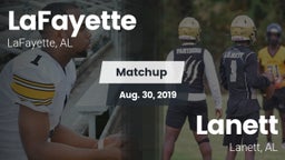 Matchup: LaFayette vs. Lanett  2019